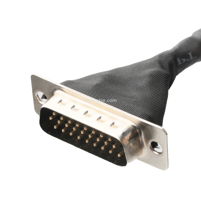 Los componentes de los cables LVDS JAE FI-RE51HL 51Pin a HD-SUB 26P MALE SLODER UL 1007 20AWG