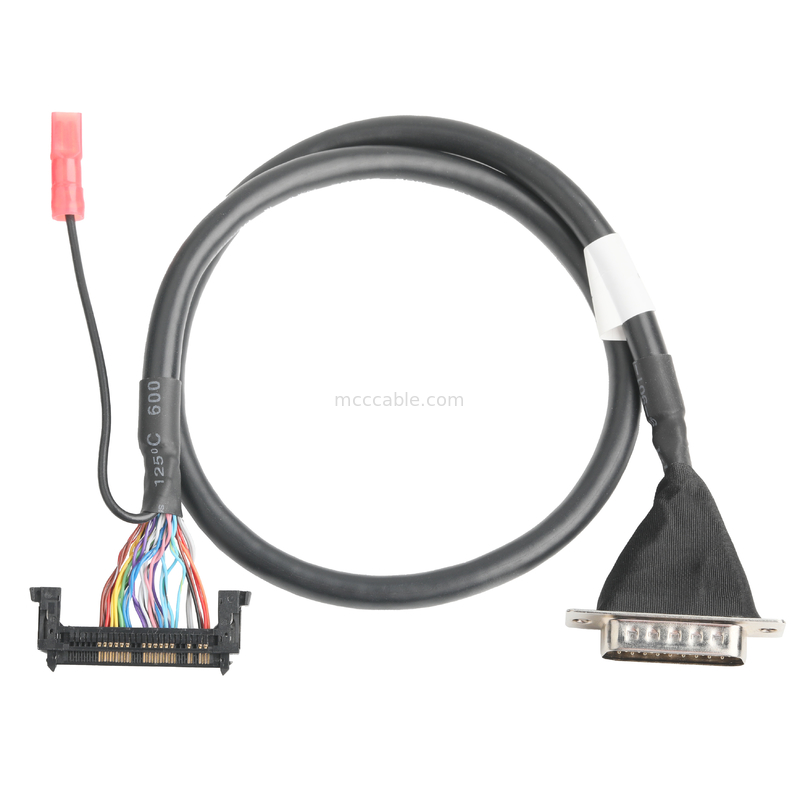 Los componentes de los cables LVDS JAE FI-RE51HL 51Pin a HD-SUB 26P MALE SLODER UL 1007 20AWG