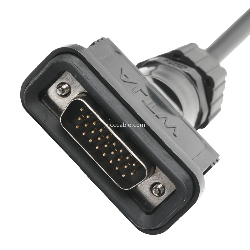 El conjunto de cable LVDS de ROHS HDB-26BMMA-SL7001 masculino a HDB-26BFFA-SL7001 femenino longitud personalizar OEM / ODM
