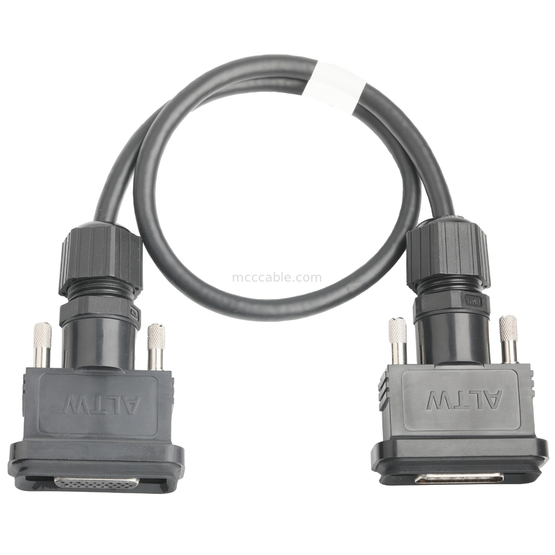 El conjunto de cable LVDS de ROHS HDB-26BMMA-SL7001 masculino a HDB-26BFFA-SL7001 femenino longitud personalizar OEM / ODM