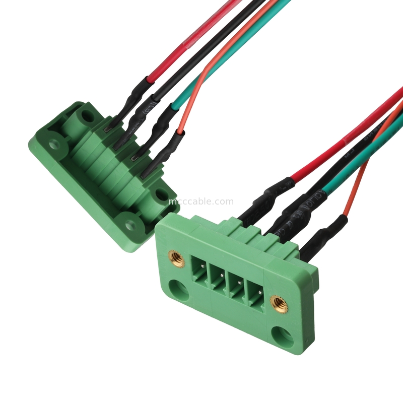 DFK-MC JL15CDGV-3.81 4Pin a MX1.25-12Pin y UL Lobel a través de los bloques terminales de la pared