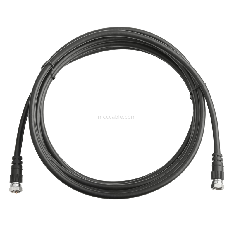 Conectores de cable coaxial de RF RG-59 Conector de doble cabeza Recepción de señal de antena/wifi