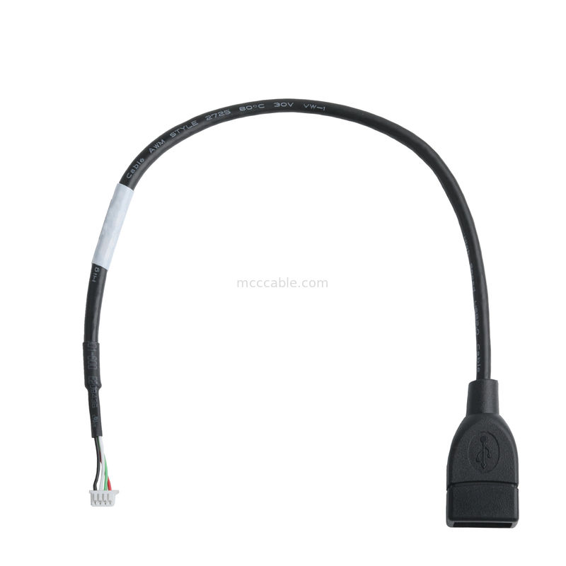 Conjunto de cable USB para IC7 USB-A 2.0 receptáculo a Molex 51021-0400 RM 1.25mm 4Pin Adaptador de expansión externa