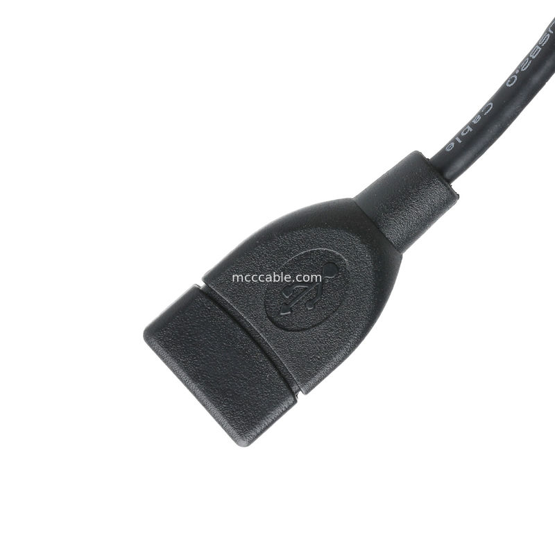 Conjunto de cable USB para IC7 USB-A 2.0 receptáculo a Molex 51021-0400 RM 1.25mm 4Pin Adaptador de expansión externa
