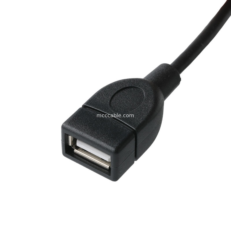 Conjunto de cable USB para IC7 USB-A 2.0 receptáculo a Molex 51021-0400 RM 1.25mm 4Pin Adaptador de expansión externa