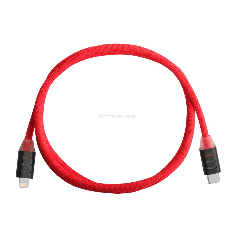 Cable USB C a Lightning para la carga rápida de teléfonos Samsung y Apple OEM / ODM