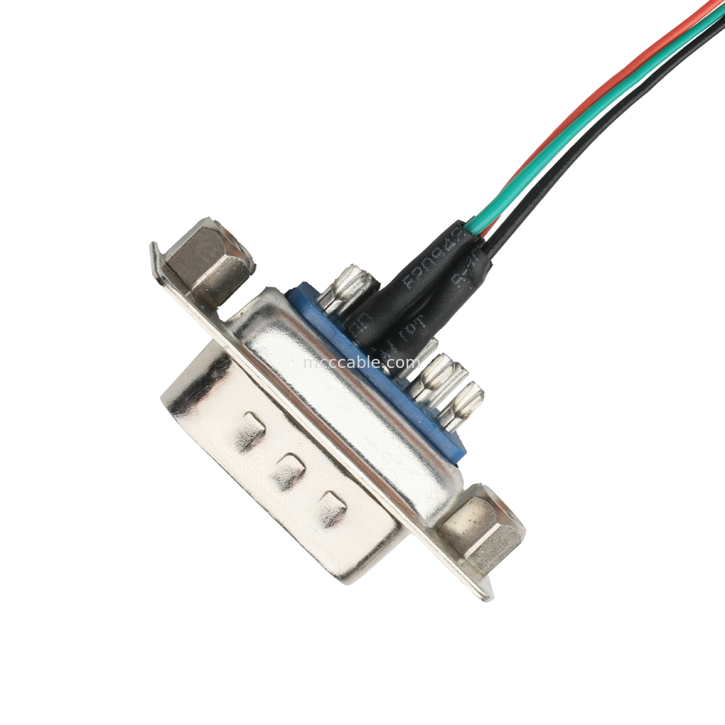 Conjunto de cable DB 9P LVDS D-SUB-9P Soldador masculino a MX1.25mm Conector de cable 4Pin OEM / ODM
