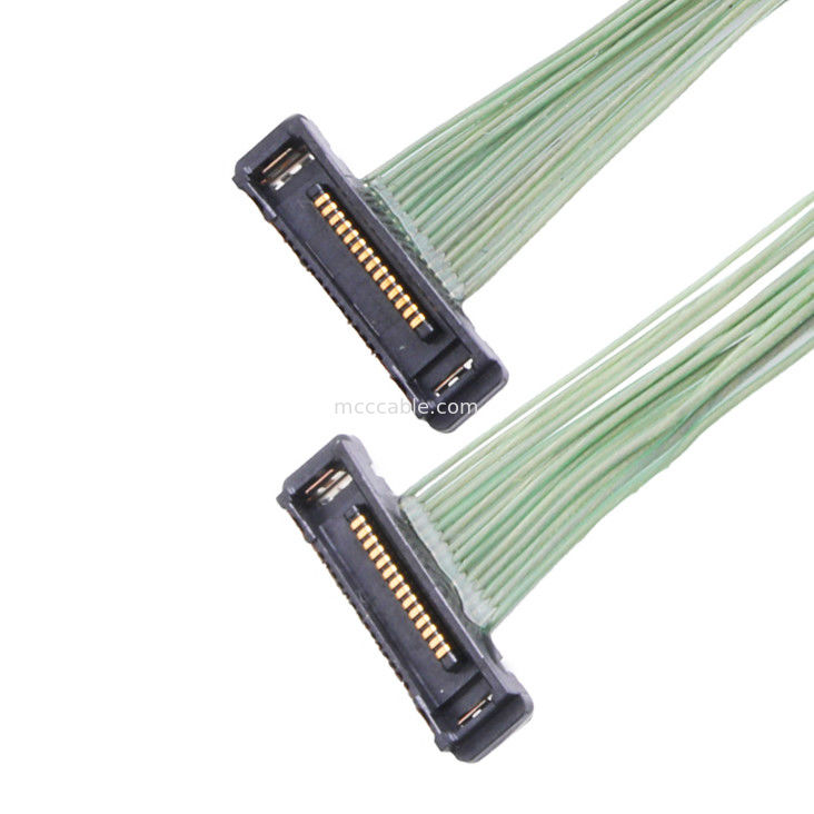 35P Micro Cable Coaxial 20380-035t-06 Lvds Conector 0,4 mm Ángulo recto de inclinación
