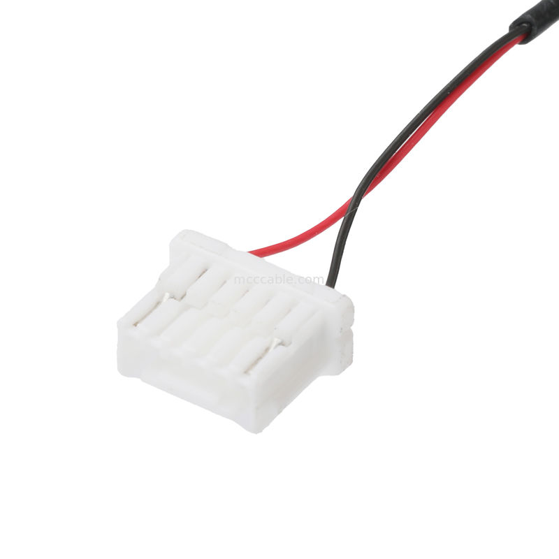 Arnés de alambre JST 0,8 mm de altura 2P contacto cara hacia arriba a NSHR-6P 1,0 mm hebilla receptáculo desconectable