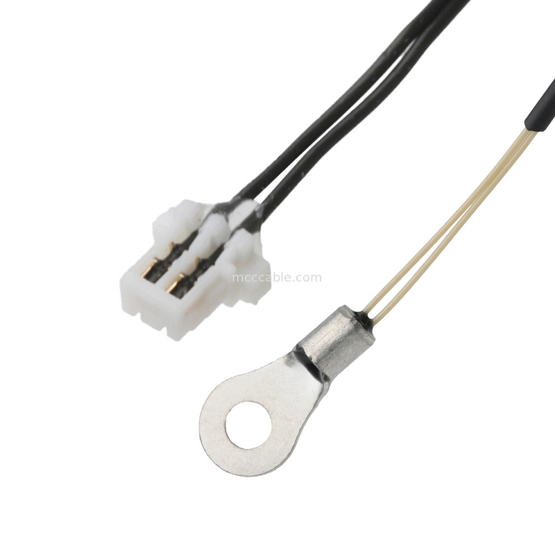 M8 Termistores NTC 10K ohm 1% SENSOR a contacto 2P Cara hacia arriba UL10064 32#AWG Cable OEM/ODM