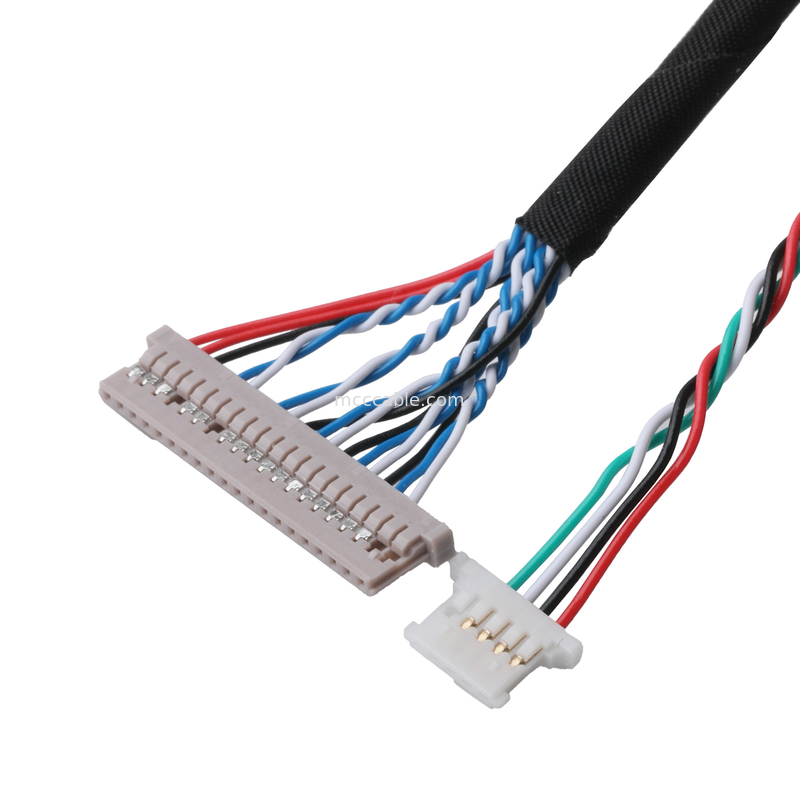 DF14-20P-1.25H a DH2.0-T Terminal y PH2.0-6P Conector Conectores de cables LVDS para transferencia de datos de señal
