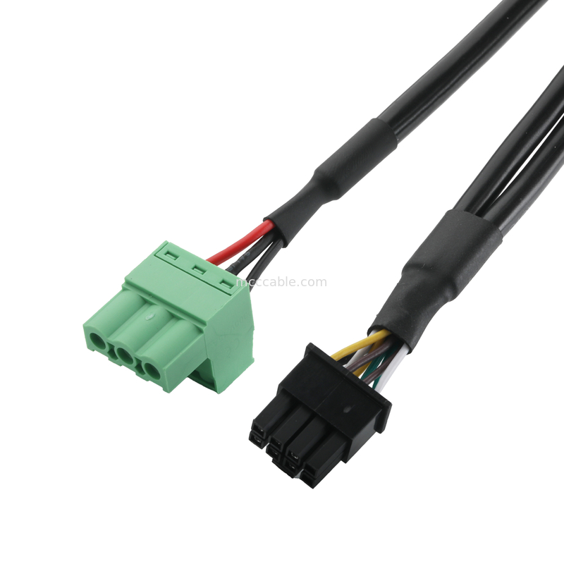 Conectores de cables industriales personalizados DB-15P Femenino a HSG 43025-0800 de altura 3.0 mm y 691352710003 de altura 5.8 mm