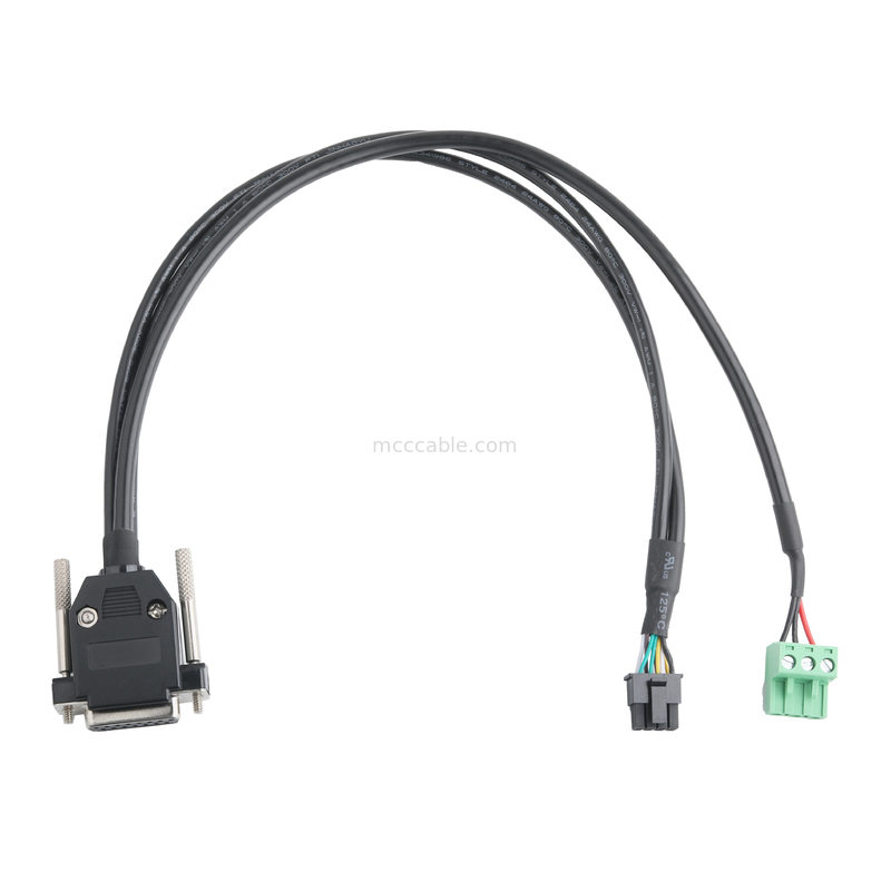 Conectores de cables industriales personalizados DB-15P Femenino a HSG 43025-0800 de altura 3.0 mm y 691352710003 de altura 5.8 mm