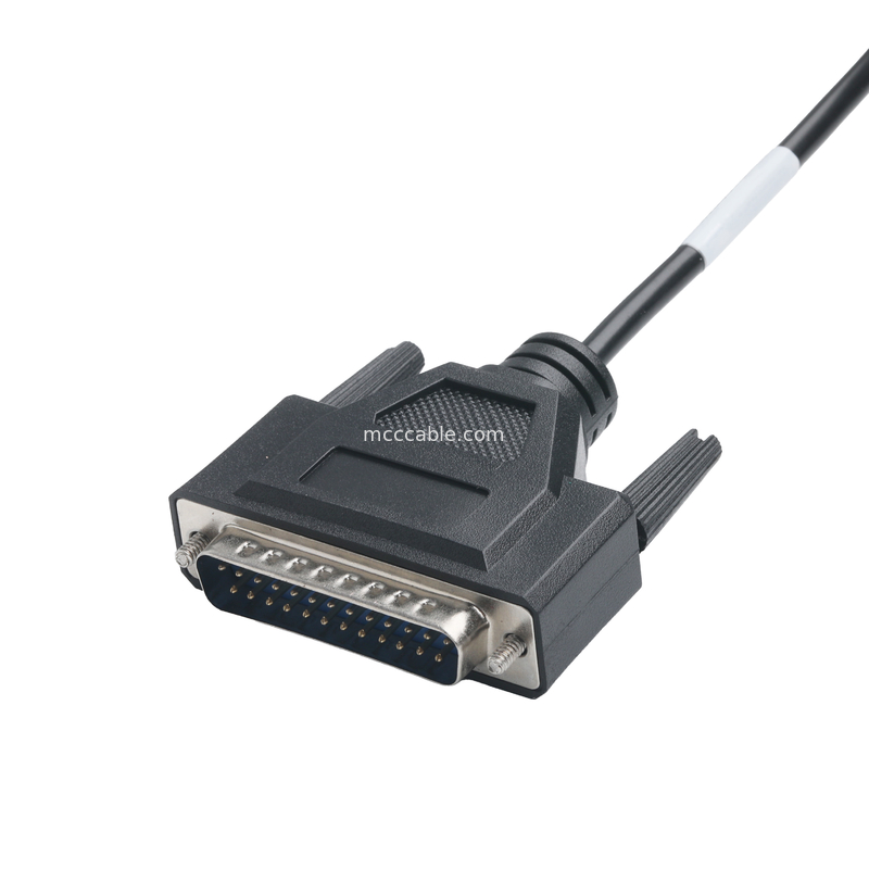 Conector CLEAR PVC 30P D-SUB FEMALE a GX12 M12-2P Conectores de ensamblaje de cables personalizados OEM / ODM