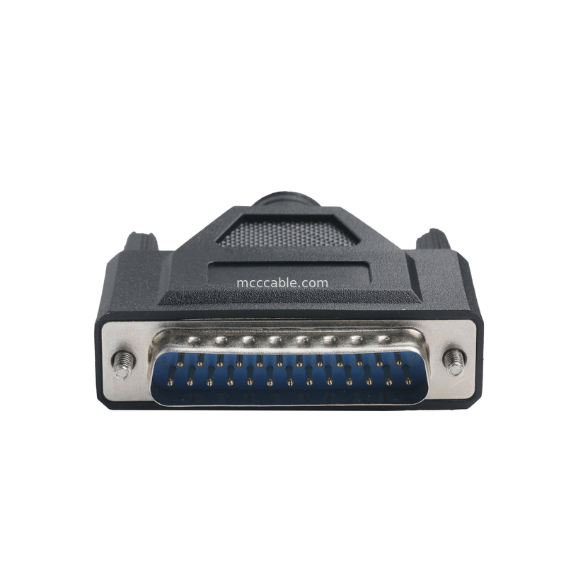 Conector CLEAR PVC 30P D-SUB FEMALE a GX12 M12-2P Conectores de ensamblaje de cables personalizados OEM / ODM