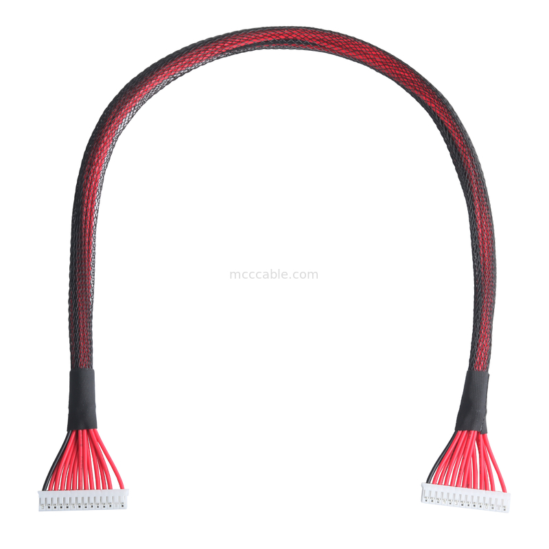 Conector de visualización de lvds conector JST PH-14P ensamblaje de cable personalizado OEM / ODM ROHS