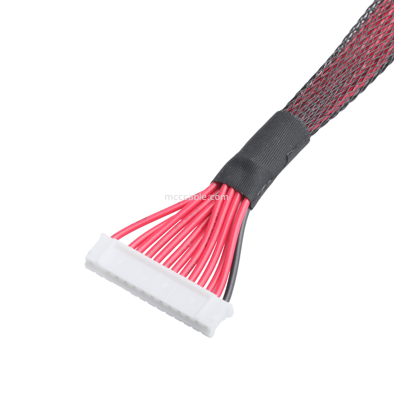 Conector de visualización de lvds conector JST PH-14P ensamblaje de cable personalizado OEM / ODM ROHS