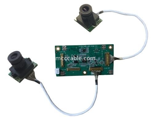 Micro Coax LI-JXAV-MIPI-ADPT-4CAM placa de cámara y conector de cámara de diseño FAW-1233-02 cable OEM/ODM