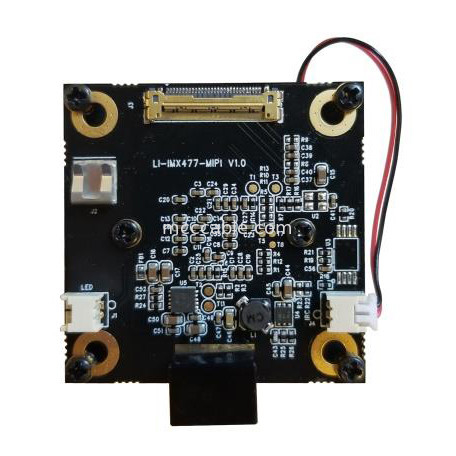Micro Coax LI-JXAV-MIPI-ADPT-4CAM placa de cámara y conector de cámara de diseño FAW-1233-02 cable OEM/ODM