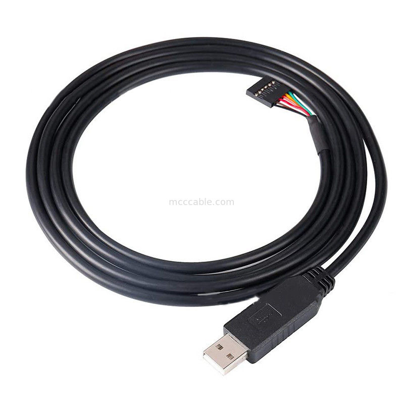 Chip FTDI USB a 6P TTL-232R-3V3 5V módulo de nivel cable de puerto en serie Ttl3.3v5v, número de pin de fuente de alimentación personalizable