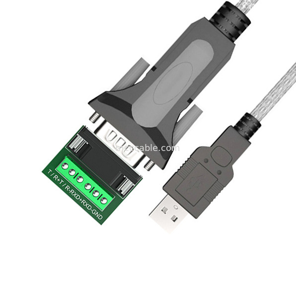 USB-A a RS485 puerto serie DB9 Cable de señal digital industrial, soporte para diferentes personalizaciones de interfaz