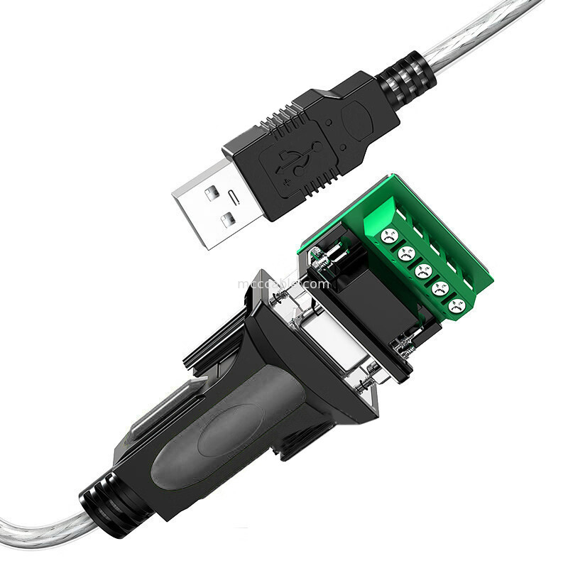 USB-A a RS485 puerto serie DB9 Cable de señal digital industrial, soporte para diferentes personalizaciones de interfaz