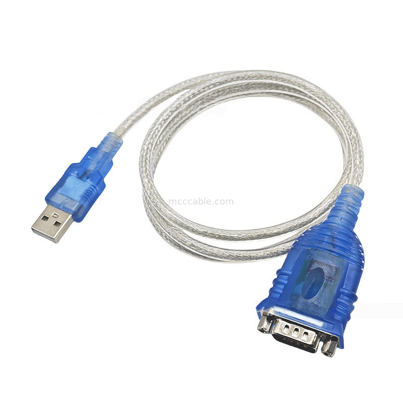 PL2303GT USB a cable de serie USB-A a DB-9P Interfaz de conector, protocolo de serie RS232-340, soporta longitud de cable personalizada