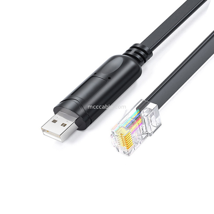 USB-A a RS485 RJ45 Cable de serie 8P8C Compatible con línea de depuración de configuración de comunicación RS485