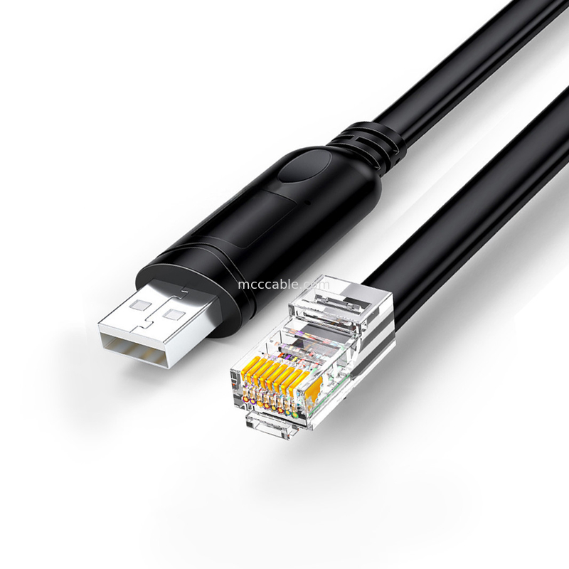 USB-A a RS485 RJ45 Cable de serie 8P8C Compatible con línea de depuración de configuración de comunicación RS485
