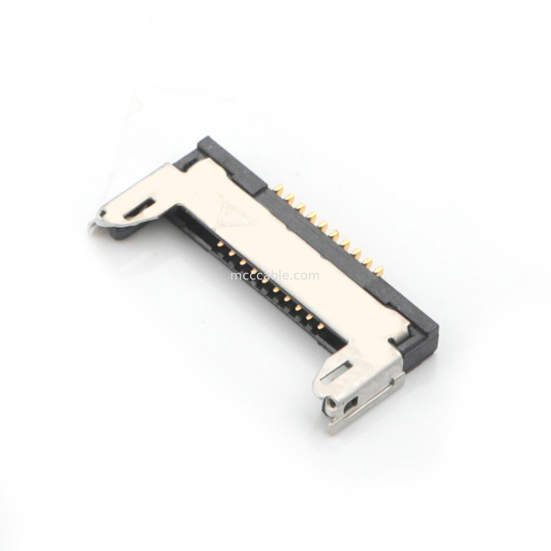 20345-010T-32R 20347-310T-12R Conector microcoaxial de tipo de apareamiento horizontal con inclinación de 0,5 mm