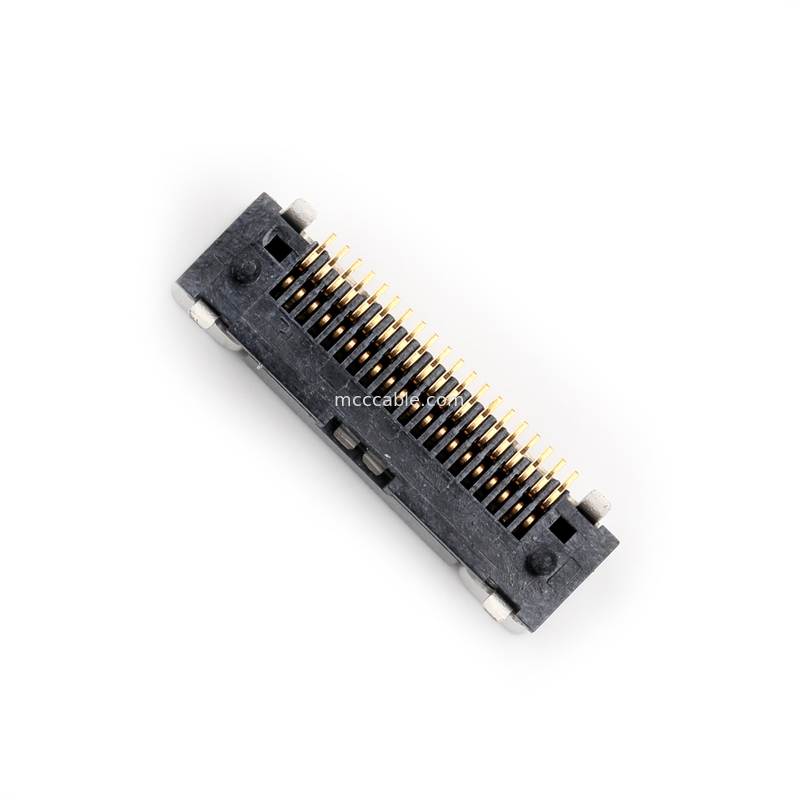 Honda LVC-D20SFYG Conector tipo SMT de inclinación de 0,5 mm en el lado del PC para cables coaxial superfinos simples / planos