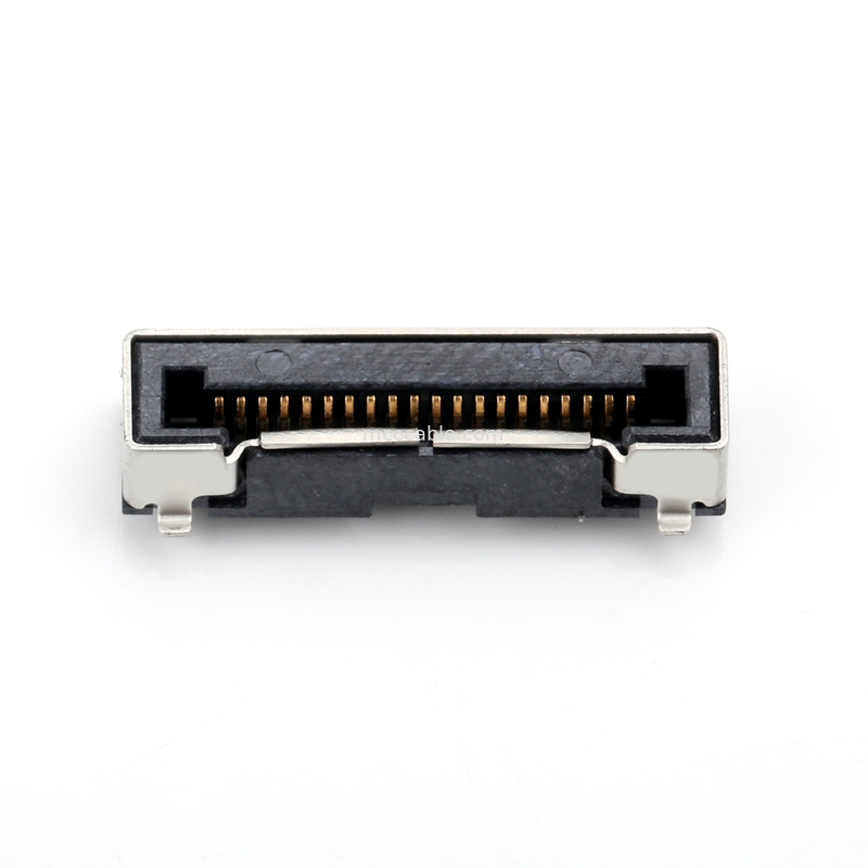Honda LVC-D20SFYG Conector tipo SMT de inclinación de 0,5 mm en el lado del PC para cables coaxial superfinos simples / planos