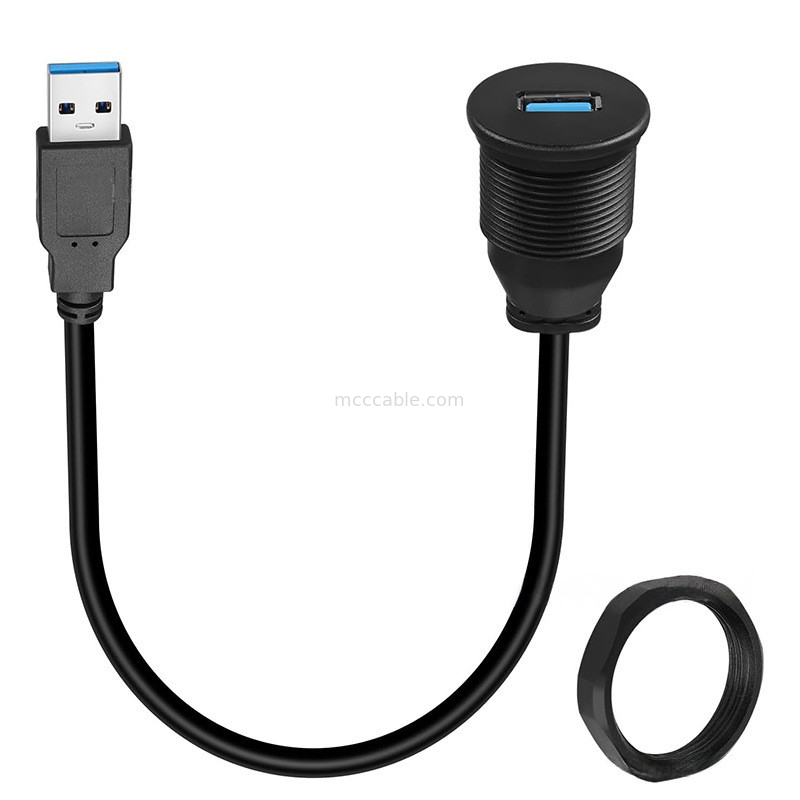 Arneses personalizados USB3.0 cables de panel de instrumentos de automóviles USB3.0 cable de extensión de macho a hembra cable a prueba de agua