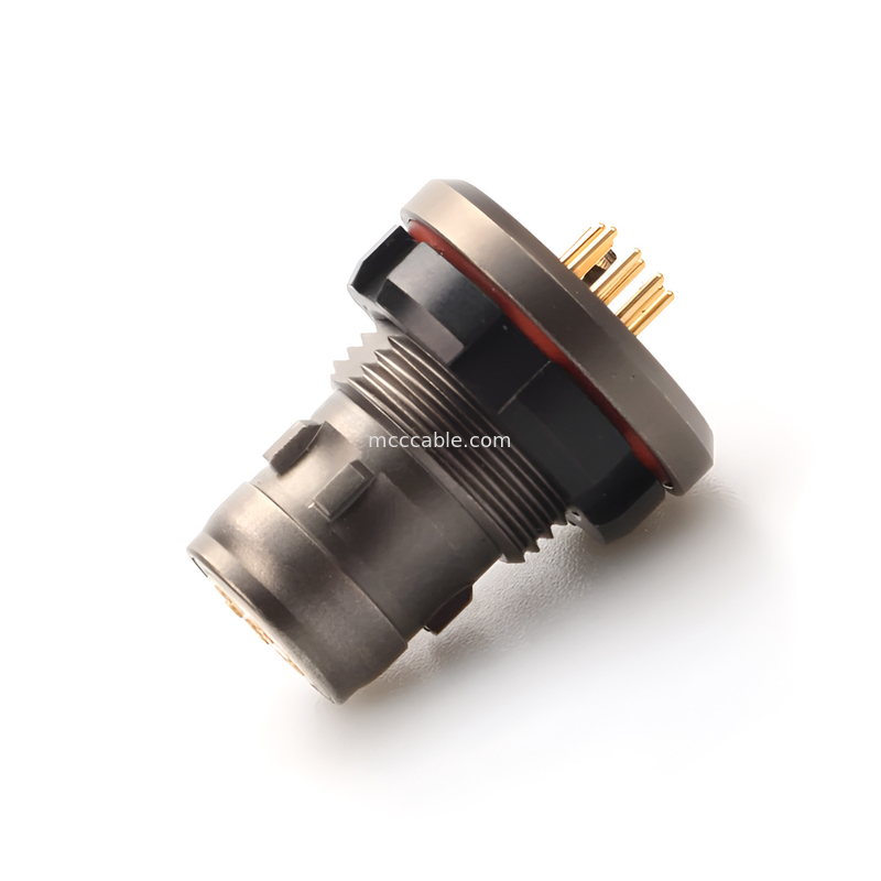 Conector impermeable militar de grado industrial R Serie 16P masculino y femenino, el nivel de protección alcanza IP6K8