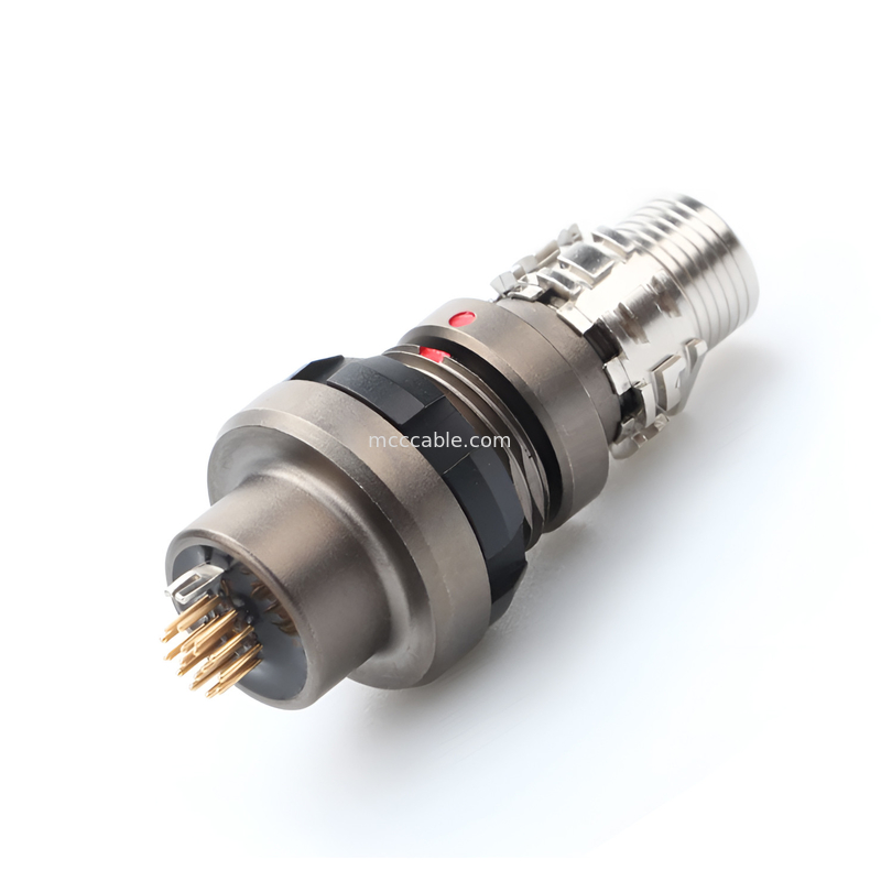 Conector impermeable militar de grado industrial R Serie 16P masculino y femenino, el nivel de protección alcanza IP6K8