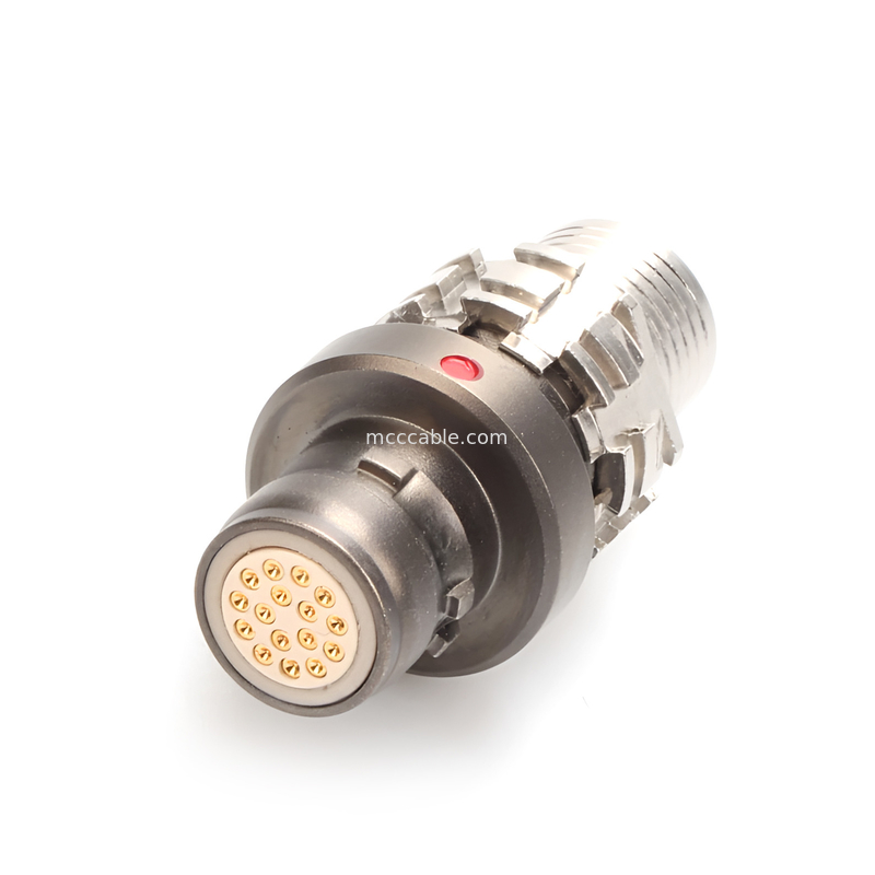 Conector impermeable militar de grado industrial R Serie 16P masculino y femenino, el nivel de protección alcanza IP6K8