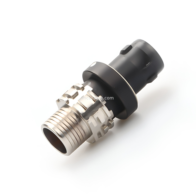 Conector circular industrial impermeable a agua de la serie X 8P Conector militar femenino - Transmisión de datos de alta velocidad