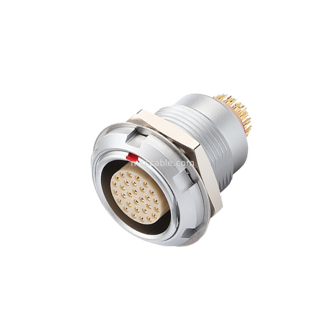 Conector industrial resistente al agua Serie B Z2 5Pin Doble Nut Soldadura de la placa de circuito impreso Pin Core (derecho y en ángulo)