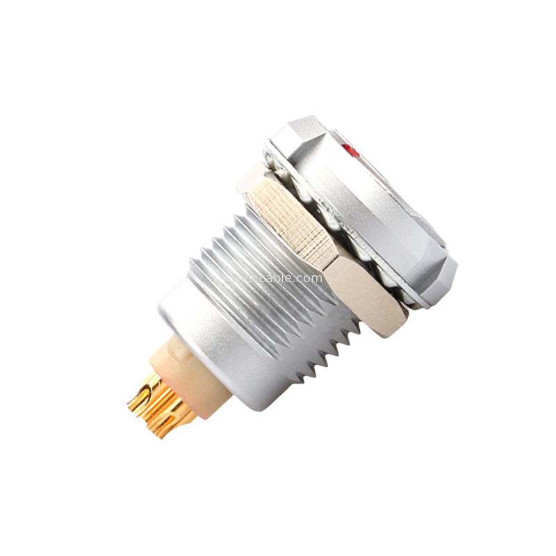 Conector industrial resistente al agua Serie B Z2 5Pin Doble Nut Soldadura de la placa de circuito impreso Pin Core (derecho y en ángulo)