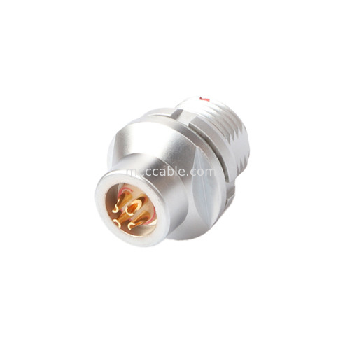 Conector circular industrial Serie B Z13 Conector femenino de 4 pines Socket sellado de vacío fijo externo