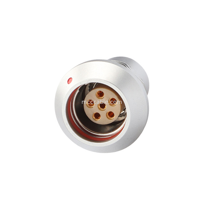 Conector de autobloqueo de empuje-tirón Conectores circulares Serie B Z8 6Pin Femenino