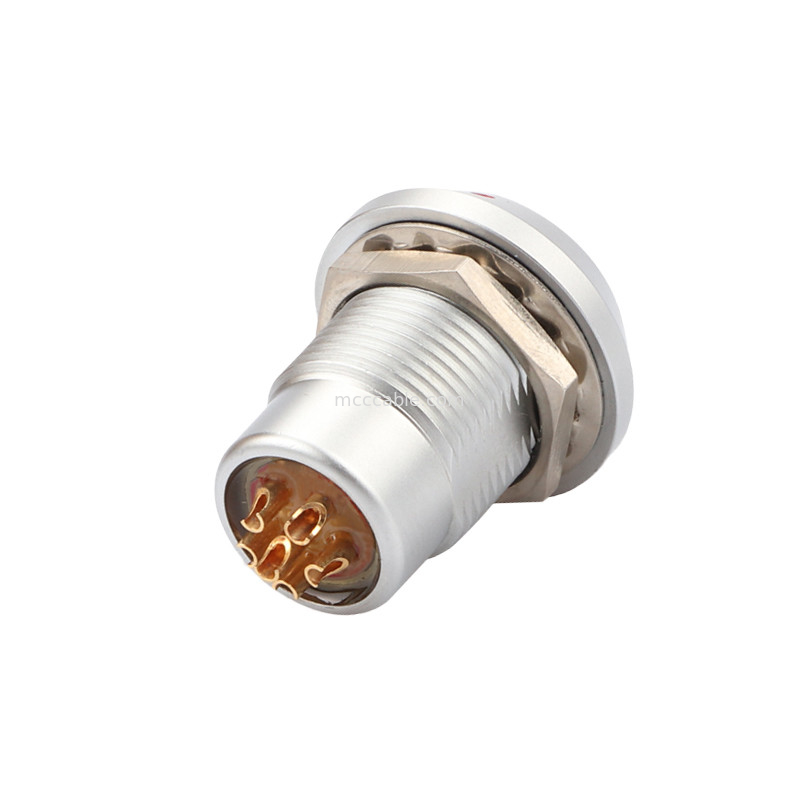 Conector de autobloqueo de empuje-tirón Conectores circulares Serie B Z8 6Pin Femenino
