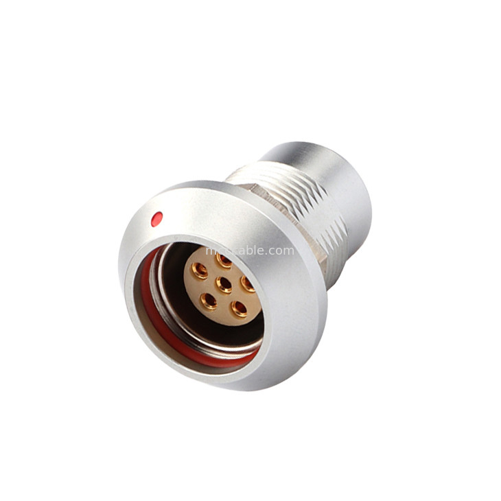 Conector de autobloqueo de empuje-tirón Conectores circulares Serie B Z8 6Pin Femenino