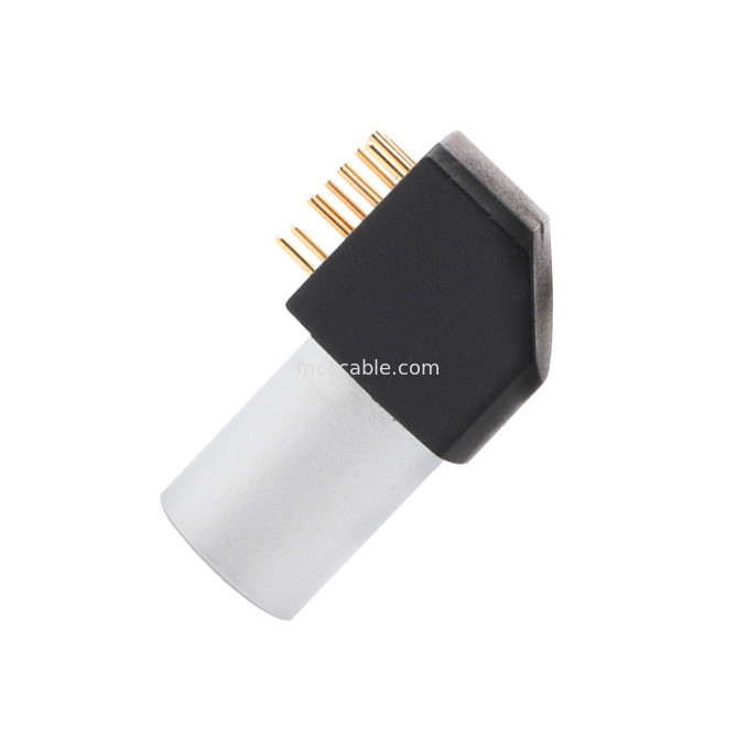 Conector circular de interior Serie B Z11 8Pin soldador de puesta a tierra en ángulo conector fijo de 90 ° conector angular para placa de circuito