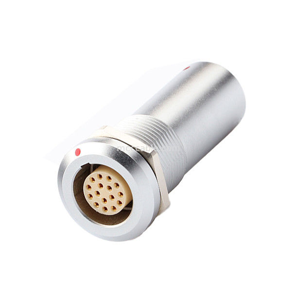 Conectores circulares médicos industriales militares de la serie B Z19 16P con doble paso fijo, tuerca fija, pines fijos en ambos extremos