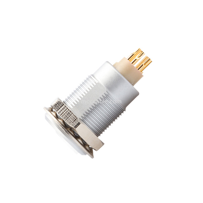 Conector de autobloqueo de empuje-tirón Conector circular de la serie Z1 Conector industrial impermeable de 6 pines femenino