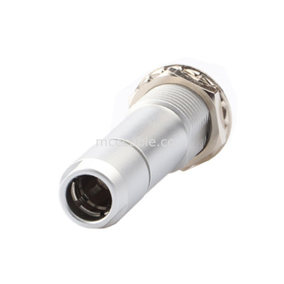 Conector circular industrial impermeable Serie B Z10 6P femenino de interior Universal Doble Clampada de tuerca para fijar el cable