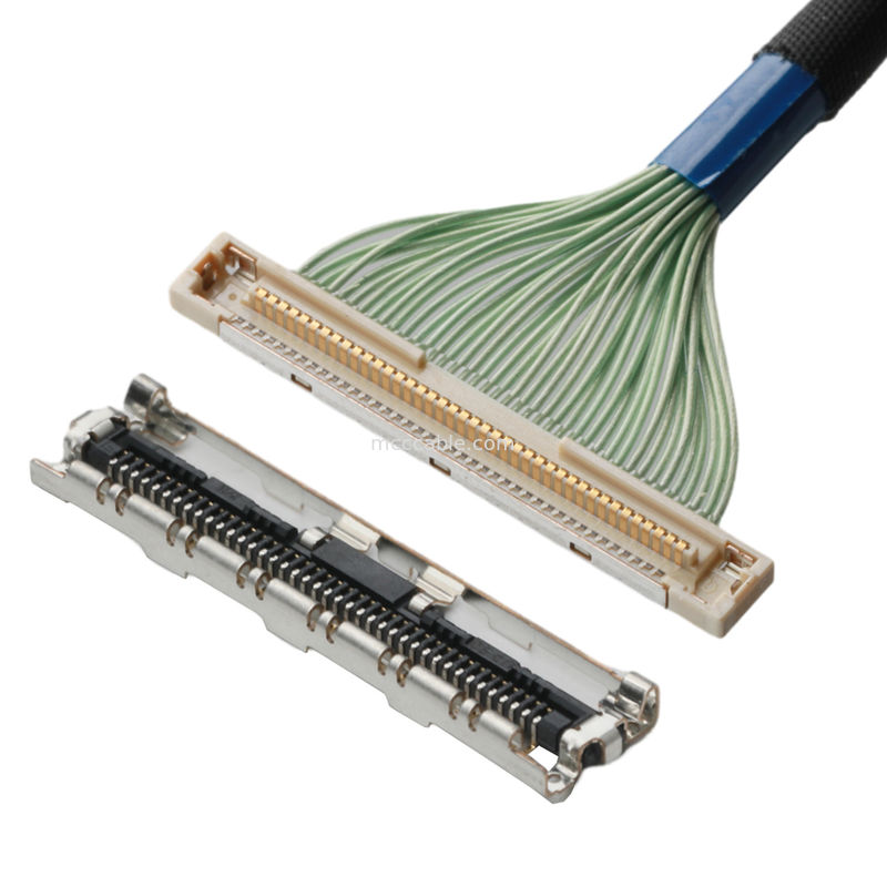 cable del conector de los lvds del cable coaxial del micrófono de las HORAS DF36-40P-0.4SD de la echada de 0.4m m