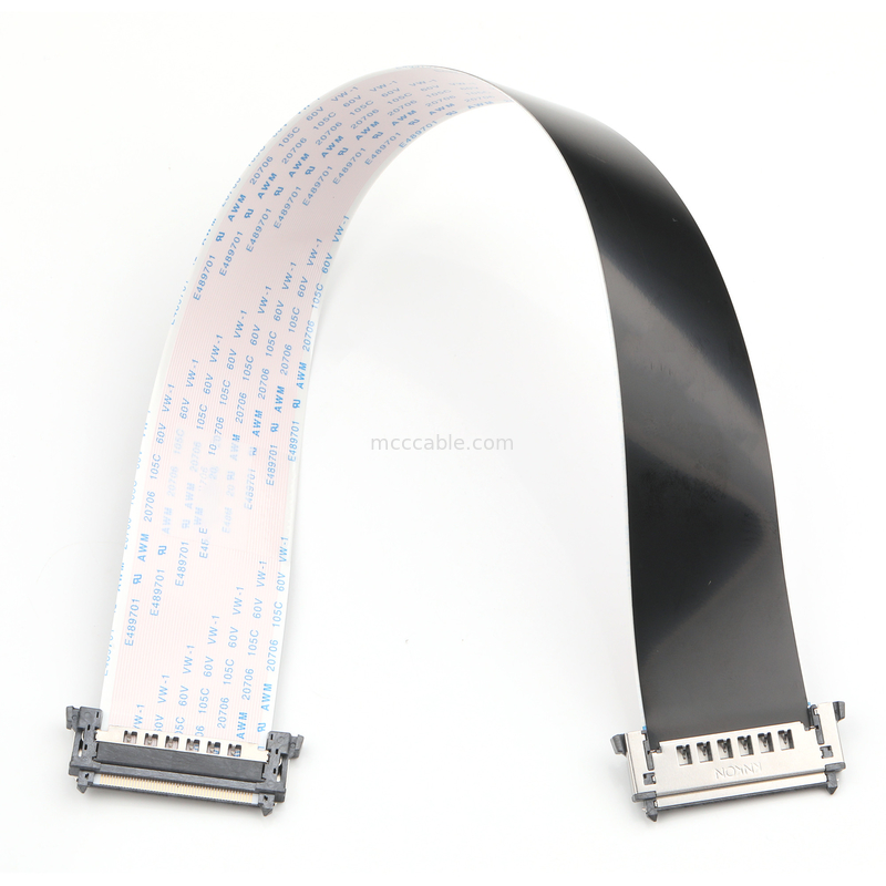RE51 CONNGolden Pins UP FPC FFC cable 51Pin de inclinación de 0,5 mm Cable plano flexible de 300 mm de longitud