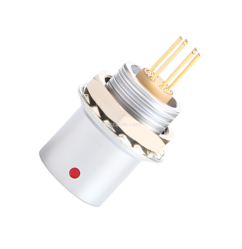 Conector de bloqueo automático de empuje-tirón Control industrial circular Serie B Z6 Conector de 6 pines Sensor de señal de mujer a 6 pines